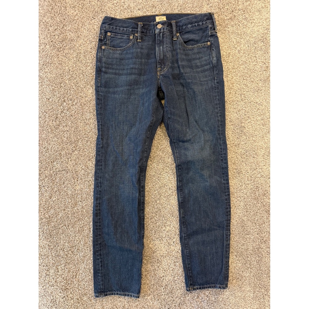 J.Crew Jeans Mens 32x32 Blue 484 Slim Fit Dark Wash Denim 100% Cotton